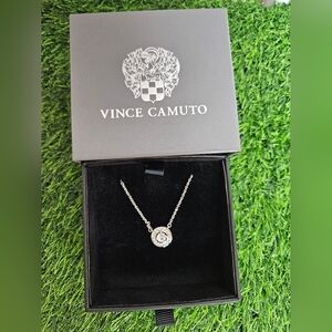 Vince Camuto Freya Sparkling Halo Pendant Necklace